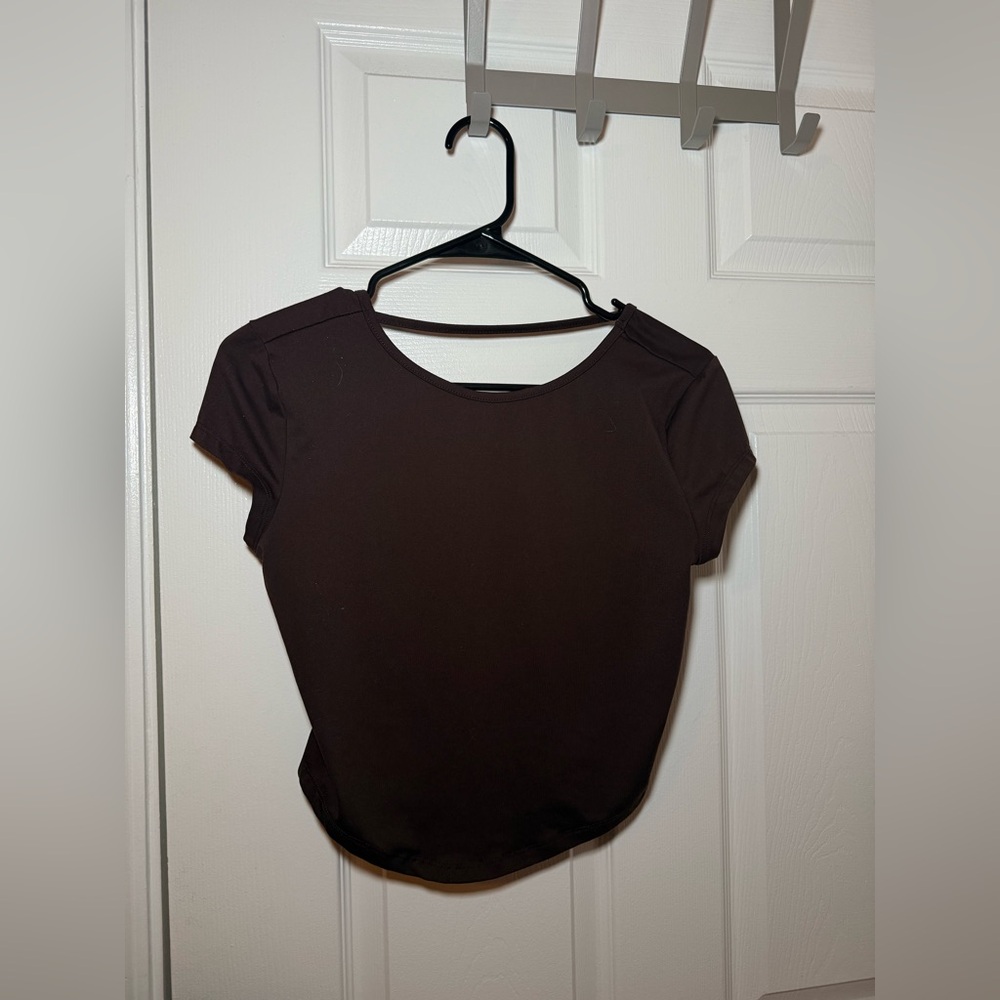 Backless Brown Women's Top